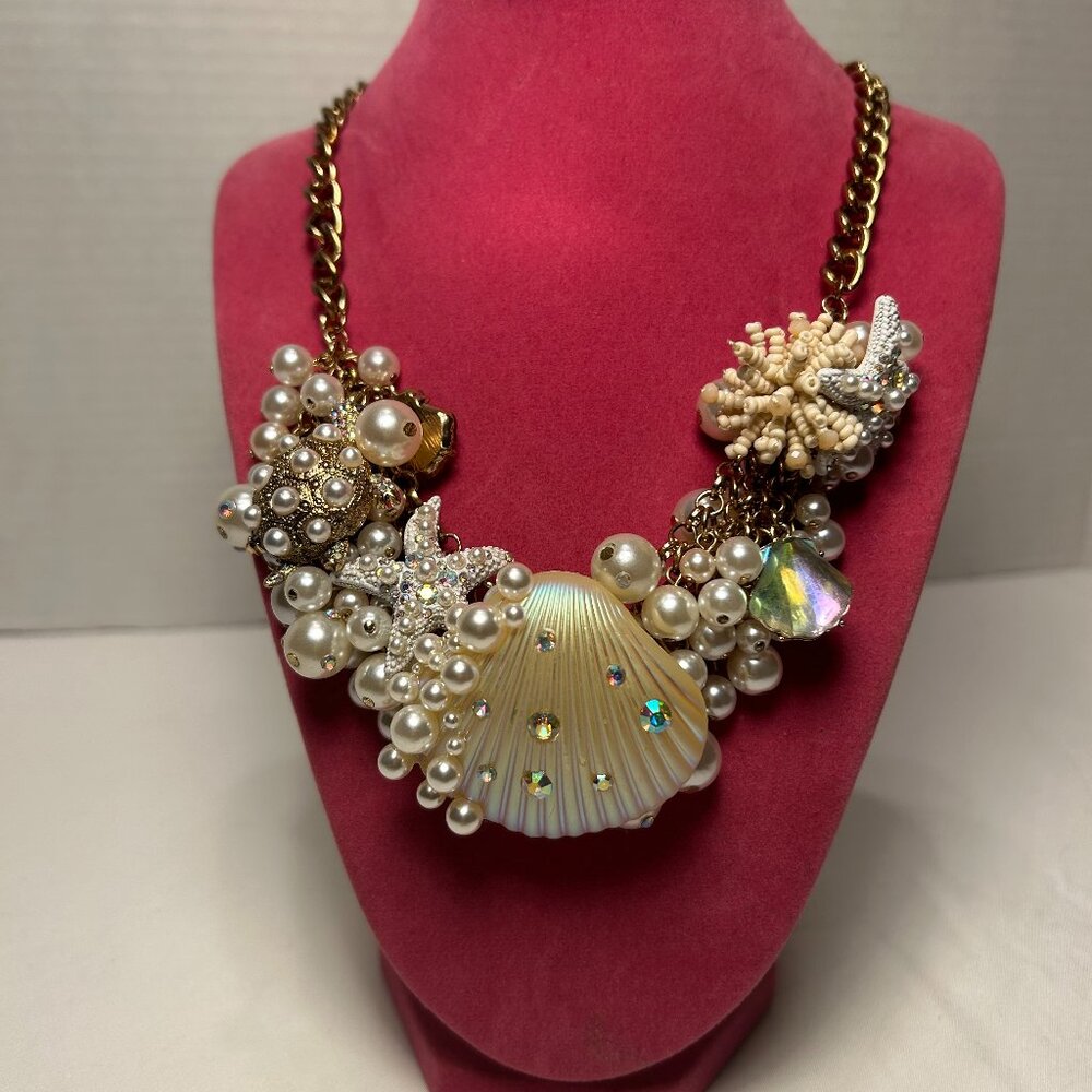 Betsy Johnson Pearl Statement Necklace